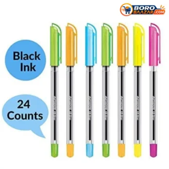 Matador All-Time Ball Pen 6 Pcs – Black Ink | 0.7mm Refillable Pen