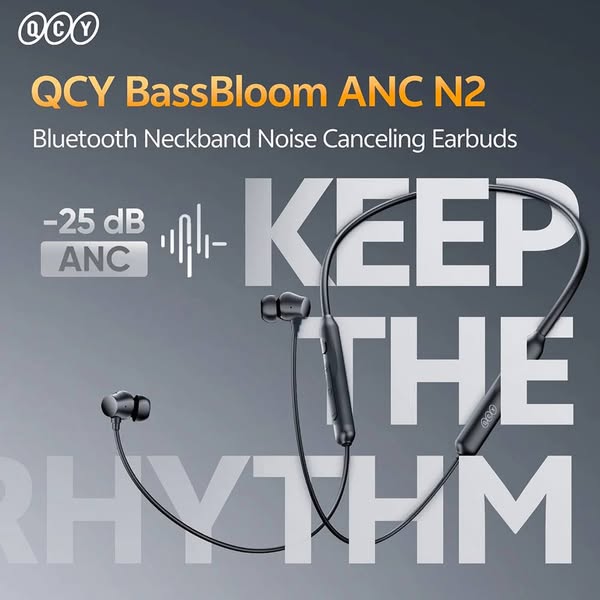 QCY BassBloom ANC N2 In-ear Neckband Headphones