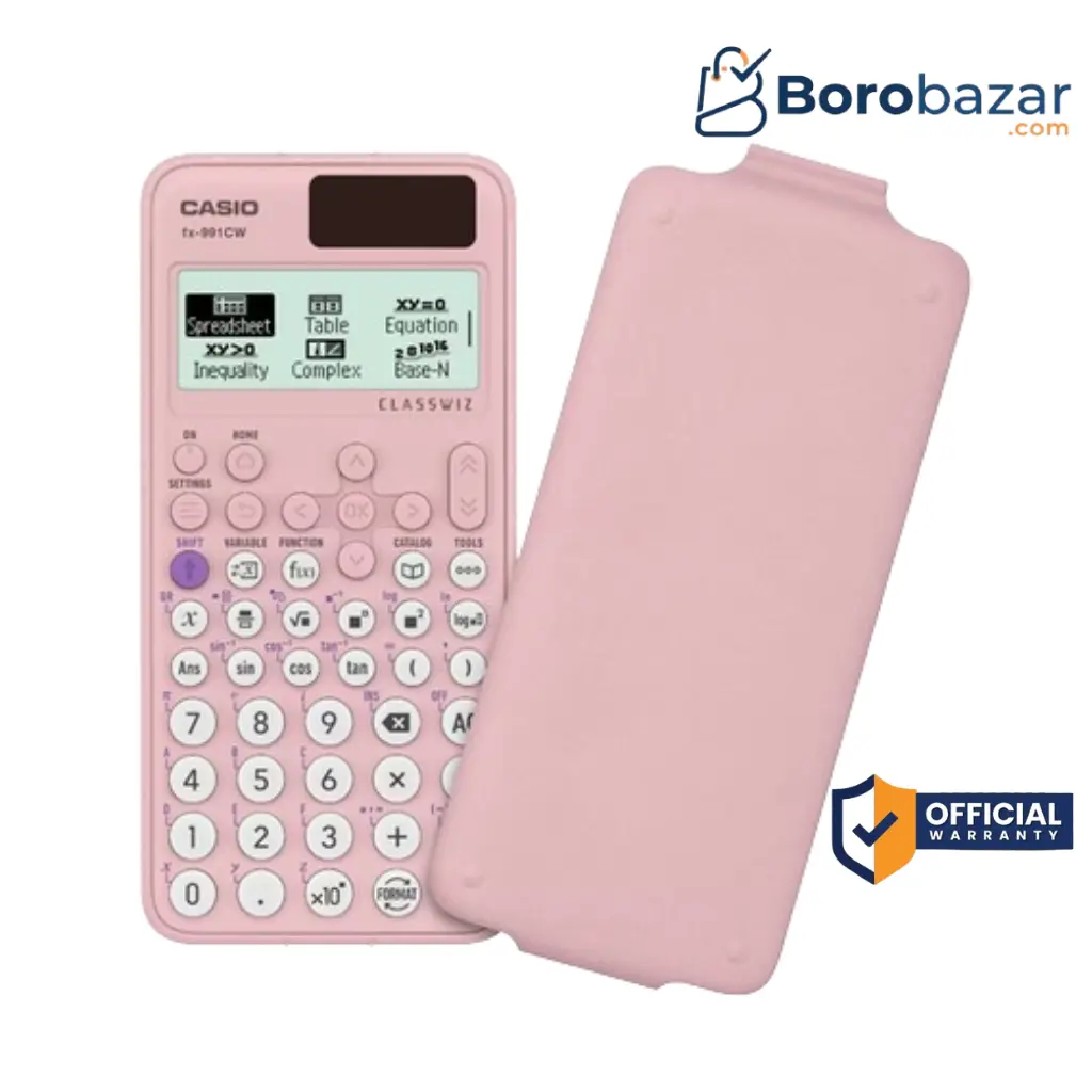 Casio FX-99Casio FX-991CW Pink Scientific Calculator ClassWiz Original Non Programmable Calculator 1CW Pink Price in Bangladesh