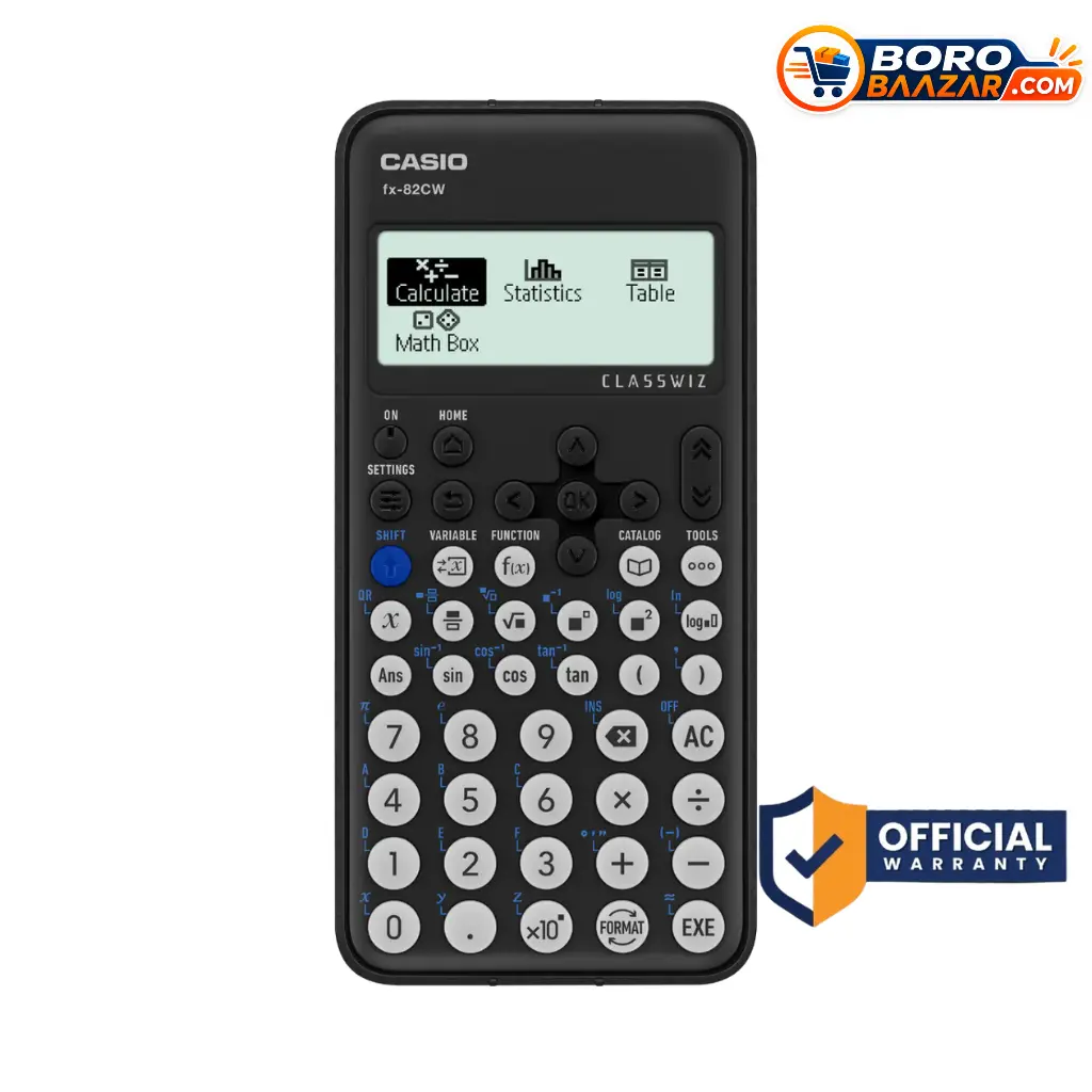 Casio FX-82CW 290 functions 10+2 digit non-programmable scientific calculator