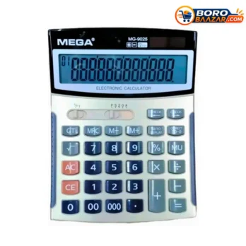 Mega MG-9025 Calculator 12 Digit | Solar & Battery Electronic Calculator