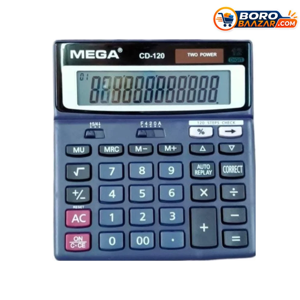 Mega CD-120 Calculator 12 Digit Electronic Desktop Calculator