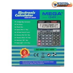 Mega CD-120 Calculator 12 Digit Electronic Desktop Calculator