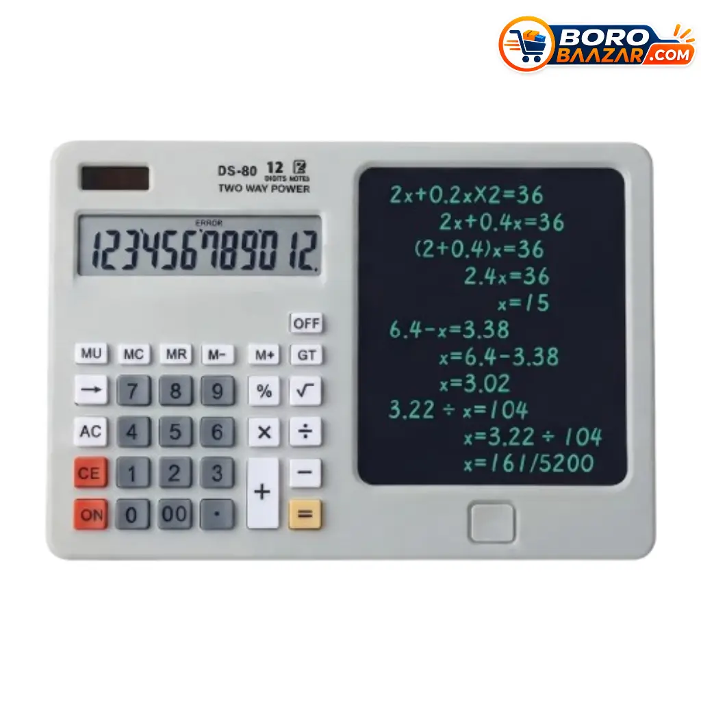 DS-80 Functional Calculator with LCD Writing Pad