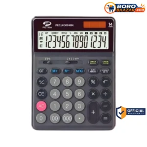 Petra PEC14D004BK Calculator 14 Digit Large Size Black