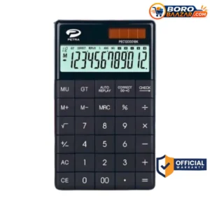 Petra PEC12D001BK Calculator Big Black 12 Digit