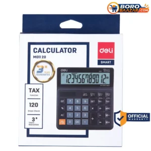 Deli EM01120 Calculator 12 Digit Desktop Calculator