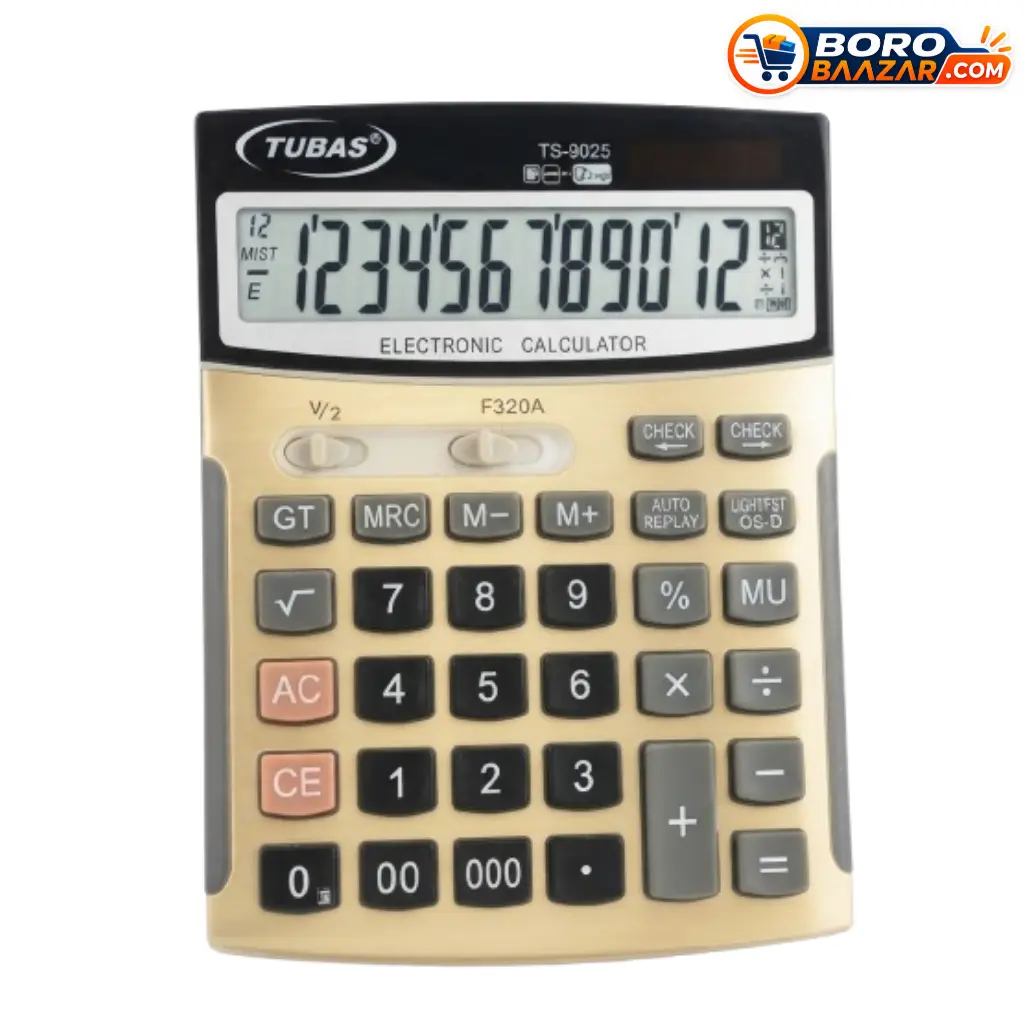 Tubas TS-9025 Calculator 12 Digit Desktop Calculator
