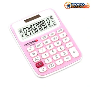 Citiplus CT-720Li Pink Calculator 12 Digit Check and Correct