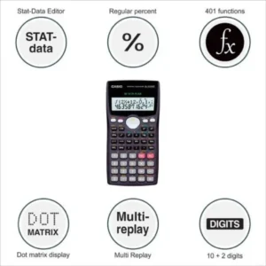 Casio FX-100MS Scientific Calculator 10+2 Digit 401 Functions