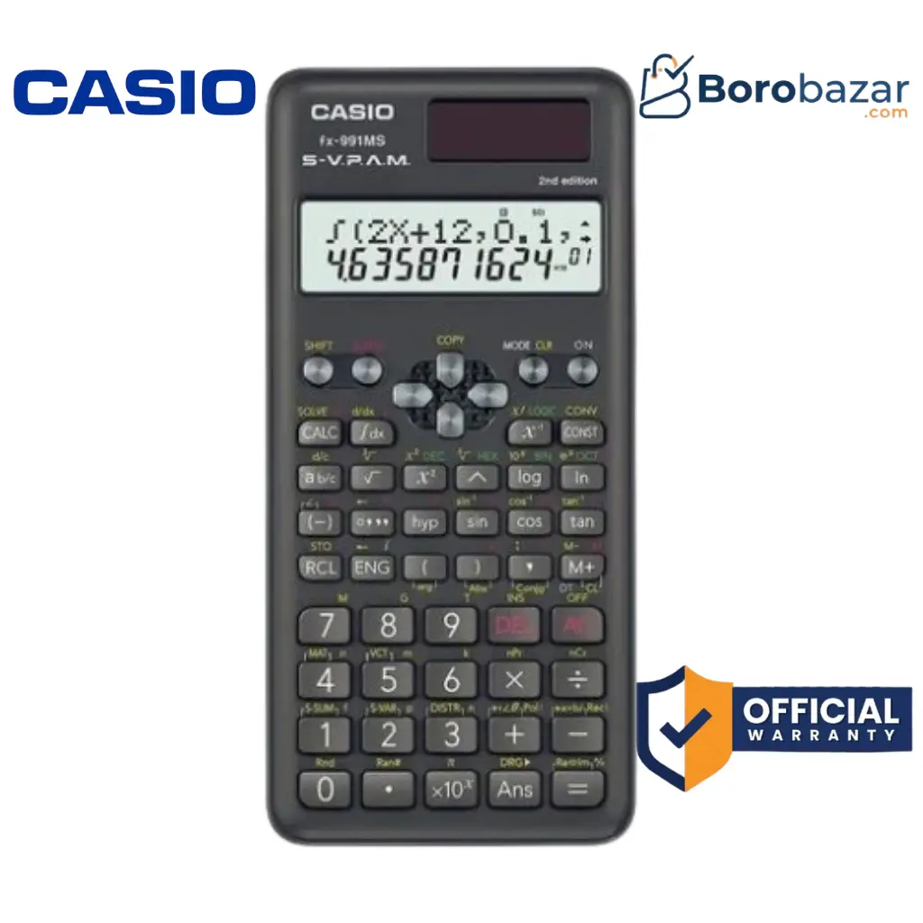 Casio FX-991MS-2 2nd Edition 401 Functions Scientific Calculator
