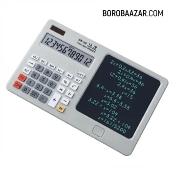 DS-80 Functional Calculator with LCD Writing Pad | 12-Digit Dual Power Calculator