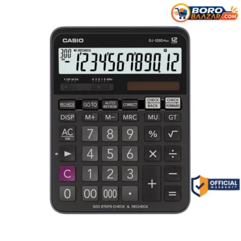 Casio DJ-120D Plus Calculator – 12 Digit Check & Recheck Desktop Calculator