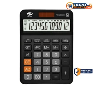 Petra PEC 12D003BK 12 Digit Big Size Calculator Black