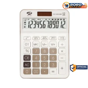 Petra PEC 12D003BK 12 Digit Big Size Calculator brown