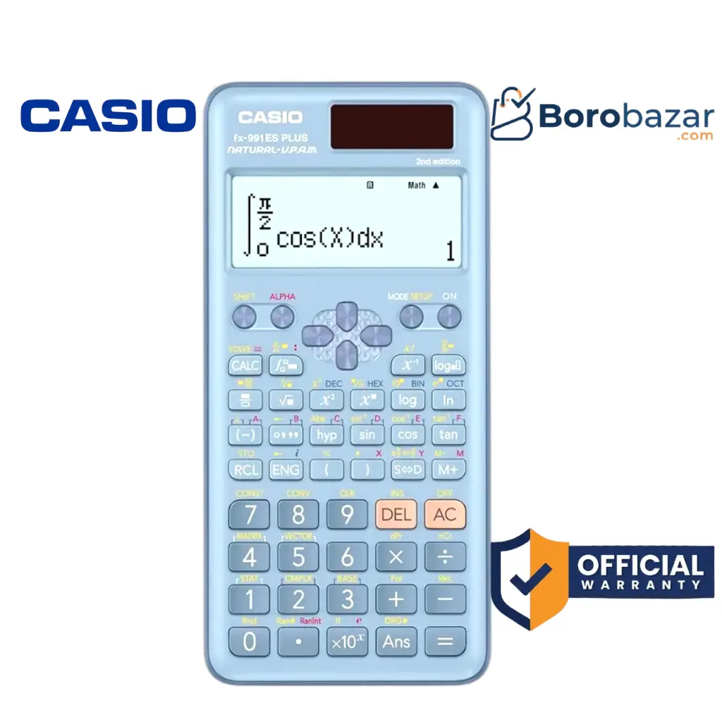 Casio FX-991ES Plus 2nd Edition Blue Scientific Calculator