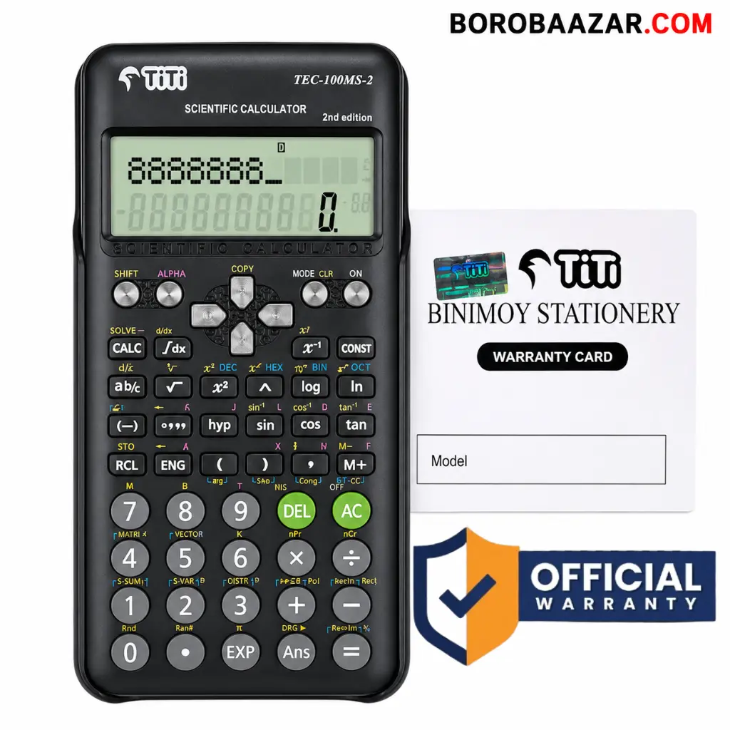 TiTi TEC-100MS 2nd Edition Scientific Calculator 401 Functions