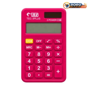 TiTi TEC-3 Plus 8 Digit Calculator with Dual Power and 120 Step Check Correct
