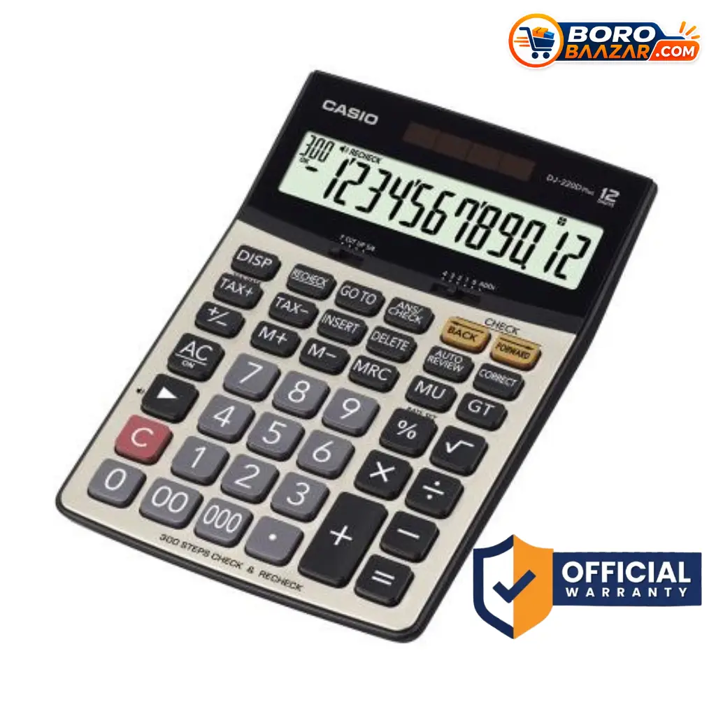 Casio DJ-220D Plus Calculator 12 Digit Check Recheck Desktop Calculator Bangladesh