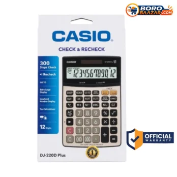 Casio DJ-220D Plus Calculator – 12 Digit Check & Recheck Desktop Calculator