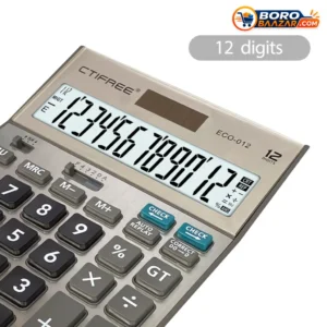 CTIFREE ECO-012 Calculator 12 Digit Desktop Calculator