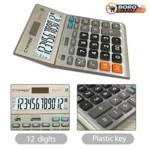 CTIFREE ECO-012 Calculator 12 Digit Desktop Calculator