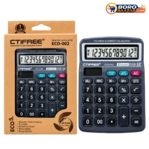 CTIFREE ECO-002 Calculator 12 Digit Desktop Calculator