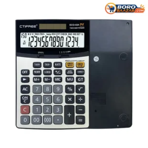 CTIFREE ECO-024 Calculator 14 Digit Dual Power Desktop Calculator