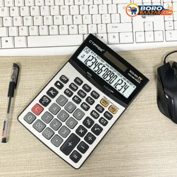 CTIFREE ECO-024 14 Digit Dual Power Desktop Calculator
