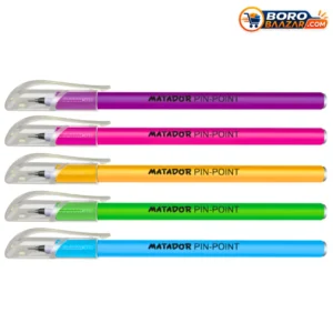 Matador Pin-Point Ball Pen Black Ink 12 Pcs