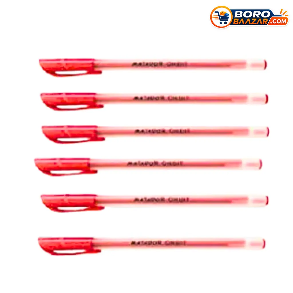 Matador Orbit Ball Pen Red Ink 12 Pcs