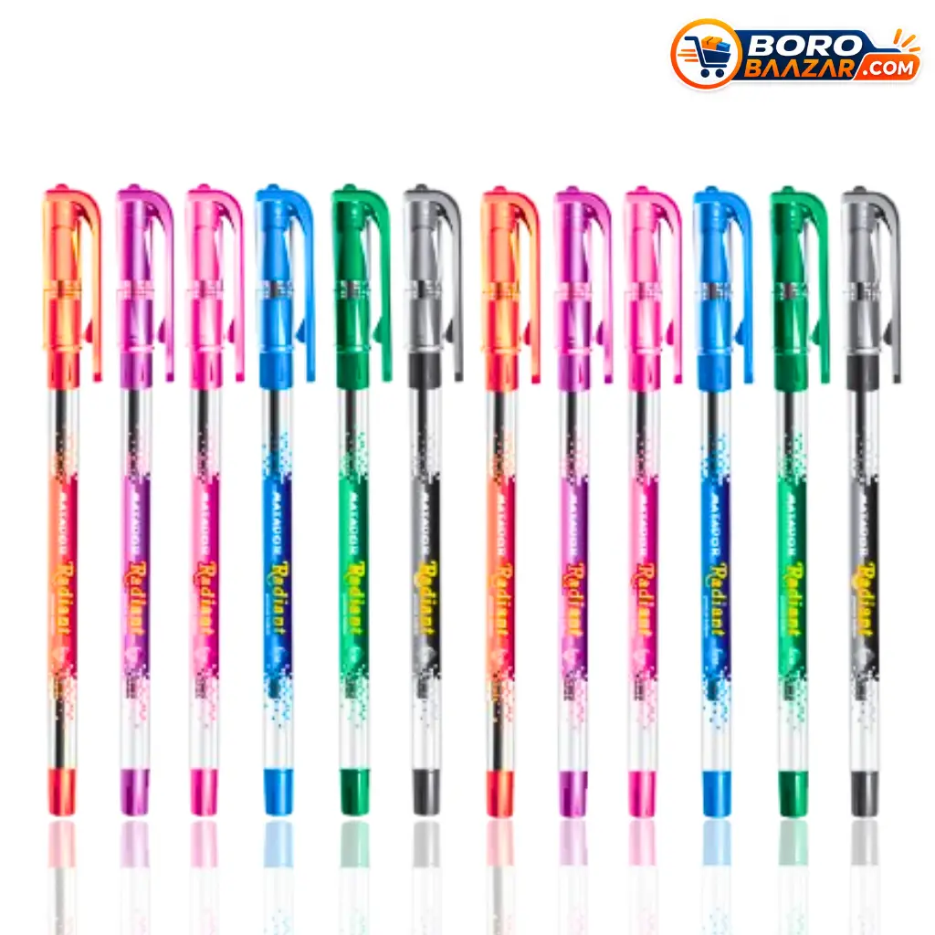 Matador Radiant Ball Pen 6 Pcs Black Ink 0.7mm