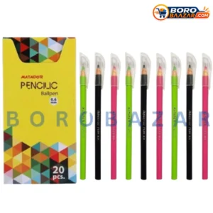 Matador Pencilic Ball Pen Black Ink 20 Pcs