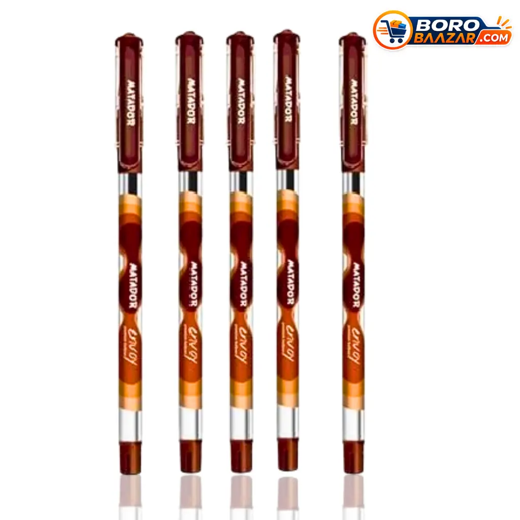 Matador Envoy Premium Ballpen Black Ink 5 Pcs Soft Rubber Grip
