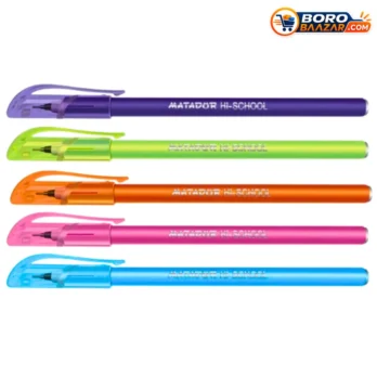 Matador Hi-School Colours – 5 Pcs Pack | 5 Colour Pen