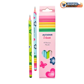 Matador i-teen Pencil 2B – 12 Pcs | Black