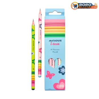 Matador i-teen Pencil 2B – 12 Pcs | Black