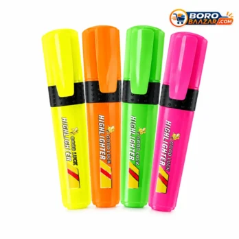 Good Luck Highlighter Pen – Green, Yellow, Pink & Orange (1 Pc)